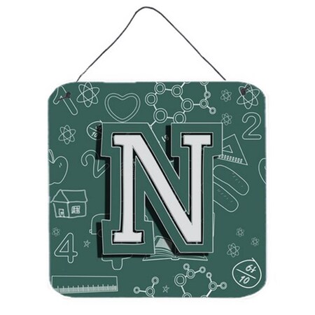 Carolines Treasures Letter N Back To School Initial Wall and Door Hanging Prints CJ2010-NDS66